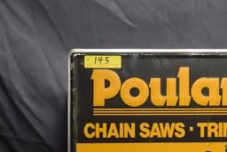 Poulan metal sign