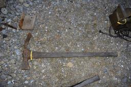 wood handled mattock