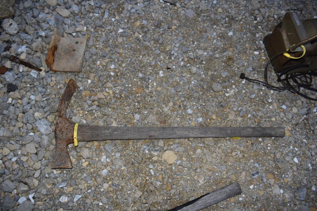 wood handled mattock