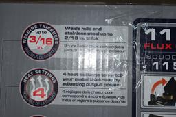 115 Volts, 90 Amps, no gas wire welder, New  In Box.