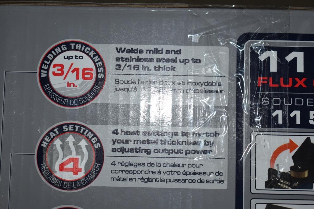 115 Volts, 90 Amps, no gas wire welder, New  In Box.