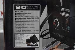 115 Volts, 90 Amps, no gas wire welder, New  In Box.