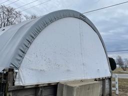 Coverall 20' x 40' fabric hoop building,  includes all mounting plates, bra