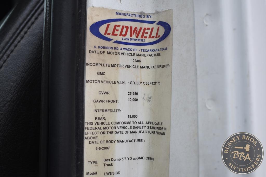 2006 GMC TOPKICK C6500 25835