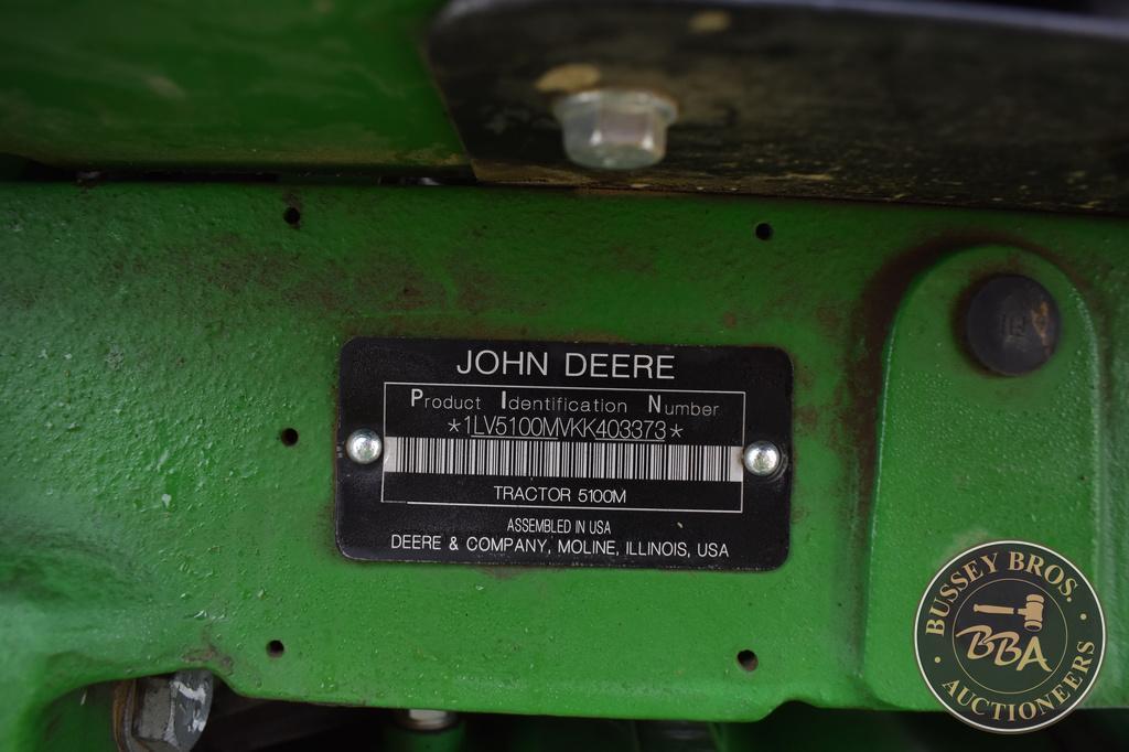 2019 JOHN DEERE 5100M 26143