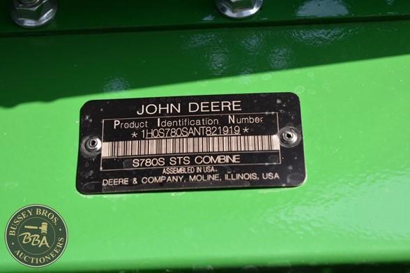 2022 JOHN DEERE S780 30921