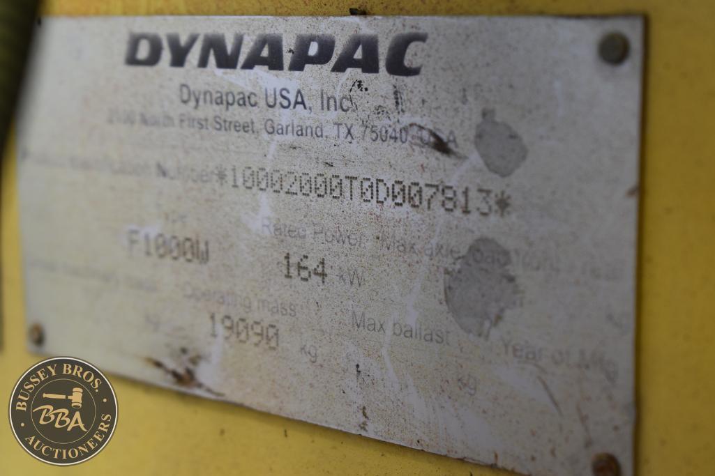 2011 DYNAPAC F1000W 33716
