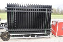 GALVANIZED STEEL FENCE PANELS 10X7 FT 35698