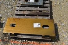 Hitch FUTURE WELDABLE MINI SKID LOADER PLATE 35847
