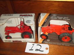 MCCORMICK FARMALL CUB TRACTOR - JOHN DEERE MODEL "MI" TRACTOR