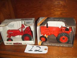MCCORMICK FARMALL CUB TRACTOR - JOHN DEERE MODEL "MI" TRACTOR