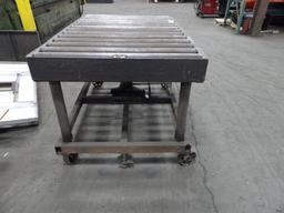 ROLL AROUND ROLLER BENCH W / ADJUSTABLE HEIGHT