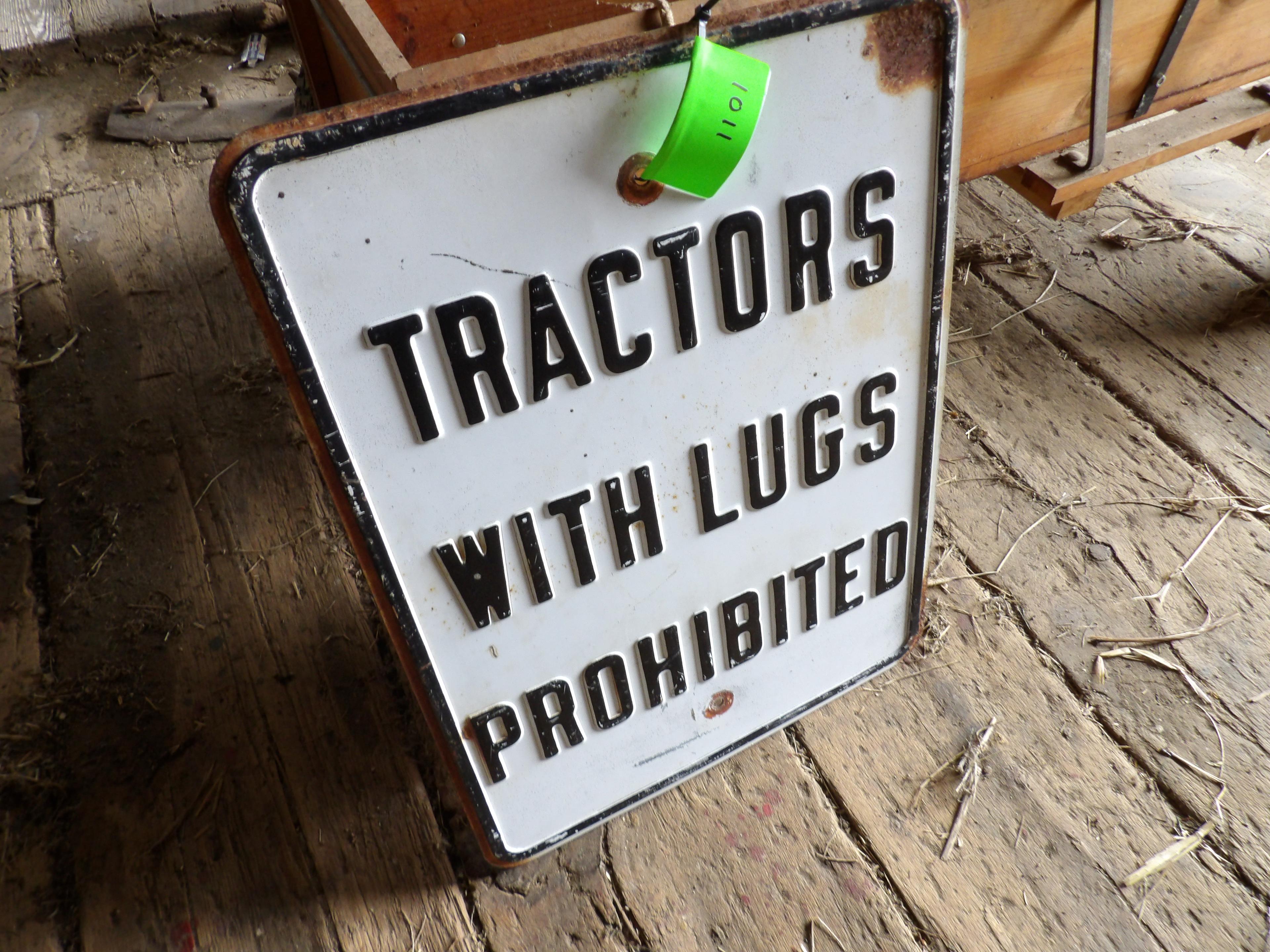 TRACTOR SIGN ( HEAVY TIN )