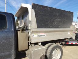 2017 FORD F450 LARIAT EXT. CAB SINGLE AXLE LOW PROFILE DUMP TRUCK
