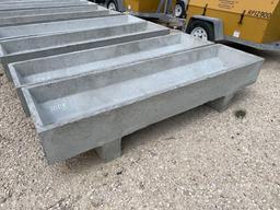 Unused 8' Tapered Bottom Concrete Feed Trough - ONE PER LOT