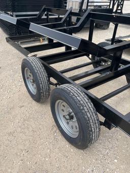 2024 Double A 4 Bale Bumper Pull Hay Trailer 2 - 3500 lb. Axles VIN 11787 MSO, $25 Fee Plus