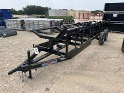 2024 Double A 4 Bale Bumper Pull Hay Trailer 2 - 3500 lb. Axles VIN 11787 MSO, $25 Fee Plus