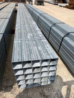 750' of 4"X4"X30' Galvanized 11 Gauge Square Tubing (25 Pieces) - Sold by the Foot 750 TIMES THE