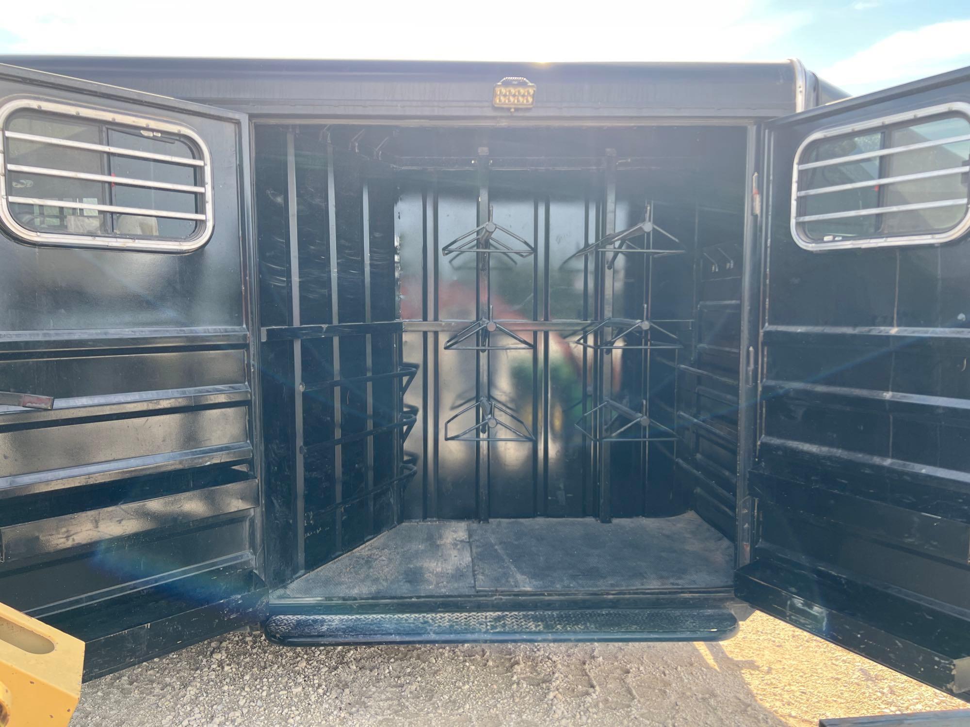 2021 Banens 6'4"X24' Steel Top Trailer with D/S Dressing Room and P/S Tack Compartment with 6 Saddle