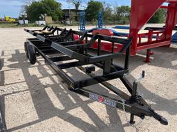 2024 Double A 4 Bale Bumper Pull Hay Trailer 2 - 3500lb Axles VIN 11811 Black MSO $25 Fee, Plus