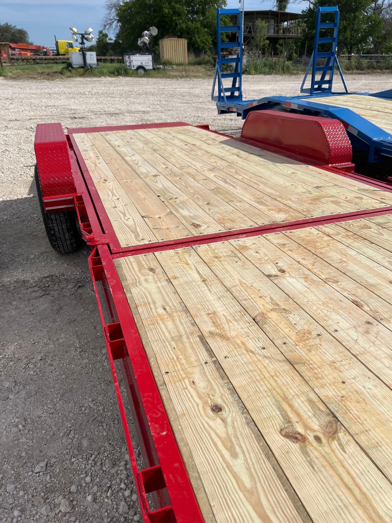 2024 Double A 83'' x 23' with 17' Gravity Tilt Bed Gooseneck Trailer 2 - 7K lb Axles Chain Box VIN