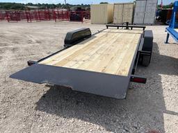 2024 Double A 83'' x 21' with 17' Gravity Tilt w/ cushion cylinder Bumper Pull Trailer 2 - 7K lbs
