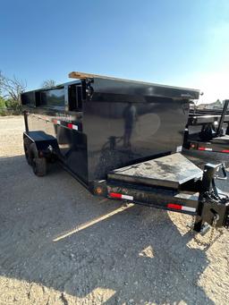 2024 Norstar 83'' x 14' x 4' Tall Sides Dump Trailer with Slide-In Ramps 2 - 7K lbs Axles--- scissor