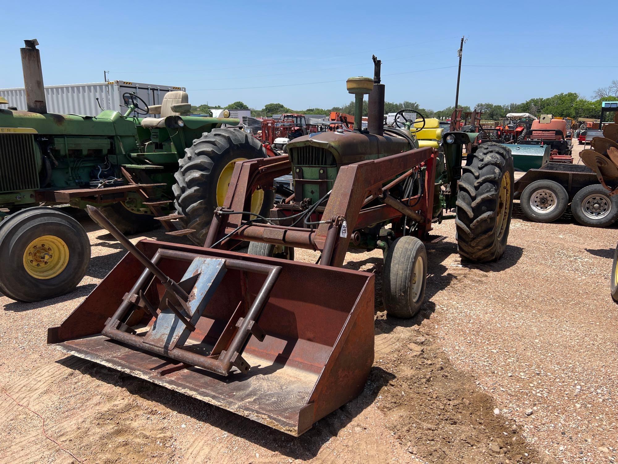 John Deere 4020 W/ Westendorf Loader with Bucket & Hay Spear Recent Engine with Paperwork Local