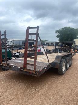 3 Axle 7' x 22' Gooseneck Flatbed Recent Floor Has Winch NO Title