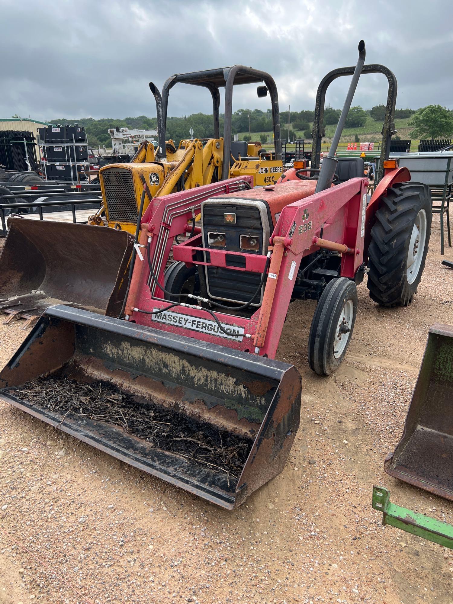 Massey Ferguson 231S with Loader & Bucket Shows 691 HRS Unknown Condition - NON RUNNING