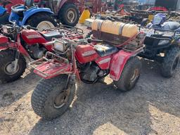 Honda Big Red 3 Wheeler with Water Tank Runs Good No Title