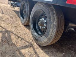 2024 Maxx-D 102'' x 24' Bumper Pull Flatbed Trailer 2 - 7K lb Axles 17.5'' Tires and Wheels Slide in