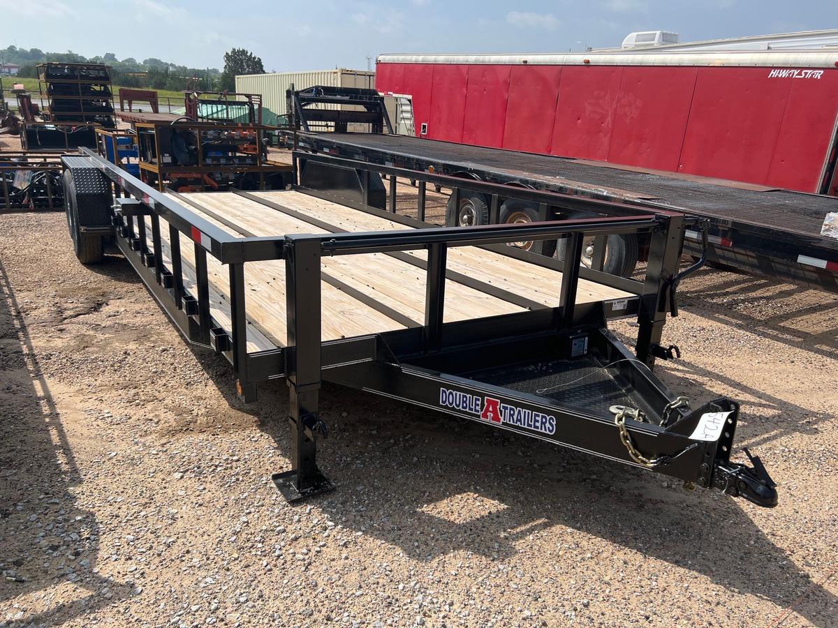 2024 Double A 96'' x 20' Tractor Hauler Bumper Pull Trailer 2- 7K lb Axles VIN 11281 Title, $25 Fee