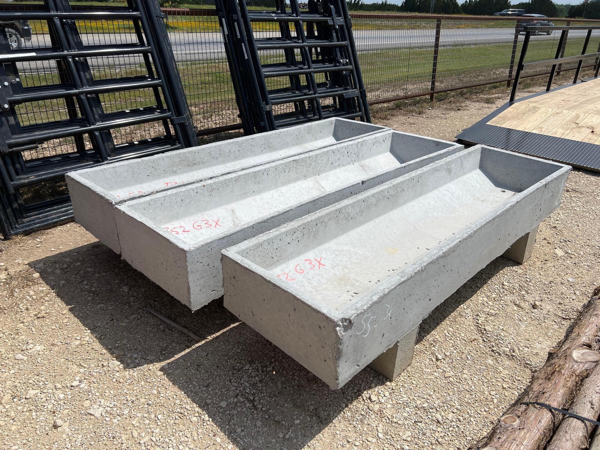 8' x 2' Concrete Feed Troughs SOLD ONE PER LOT