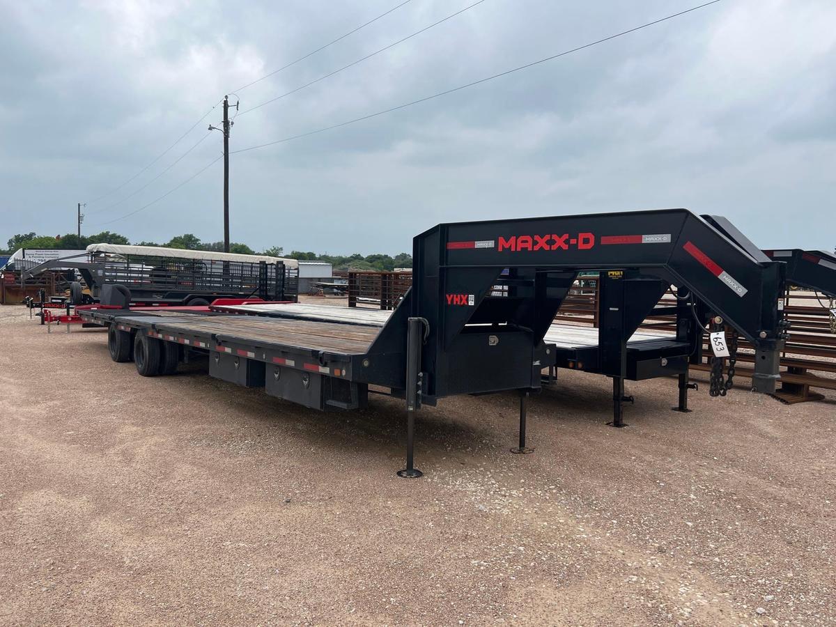 2023 102"X38' Maxx-D Hydra-Tail Trailer with 12' Hydratrail, Hydraulic Jacks, Winch Plate and 5