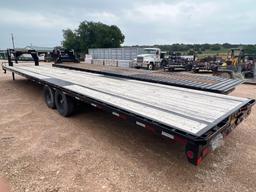 2020 Big Tex 14GN-40 40' Flatbed Trailer with Slide-In Ramps and Dual Jacks 2 - 7K lb. Axles VIN