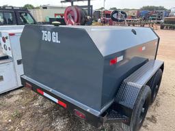 2024 X-Star Unused 750 Gallon Fuel Trailer 12 Volt Pump VIN 39705 MSO. $25 Fee Plus Registration