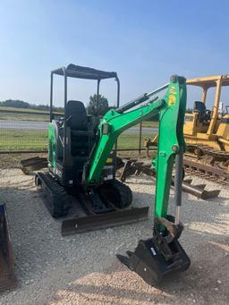 2017 Bobcat E20 Mini Excavator 18'' Tooth Bucket 1373 Hours SN B3BL 13995