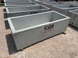 Cox 3' X 6 1/2' X 20" Concrete Water Trough - ONE PER LOT