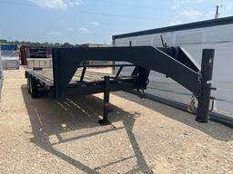 96"X20' + 4' Dovetail Gooseneck Trailer with 2 Folding Ramps Tandem Axles No Paperwork