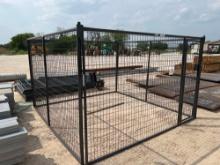 Unused Priefert 10'X10'X6' Tall Kennel with Walk-Through Gate