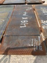 1 - 3/16"X48"X144" Flat Plate Steel - ONE PER LOT