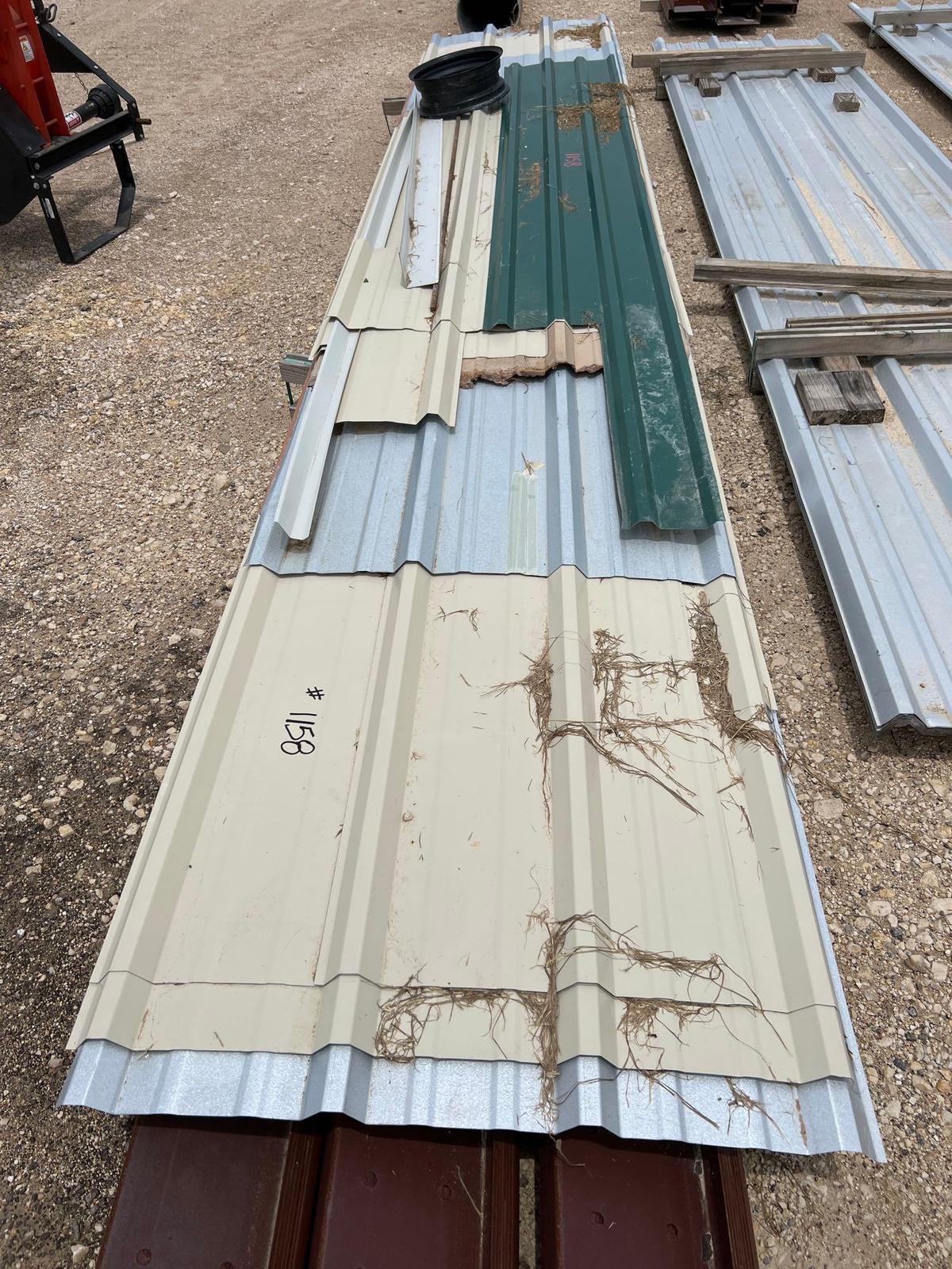 22 Z-Purlins - ONE MONEY 14 - 23' X 7 1/2" 8 - 24' X 3 1/2" Comes with Assorted Cover Sheets and