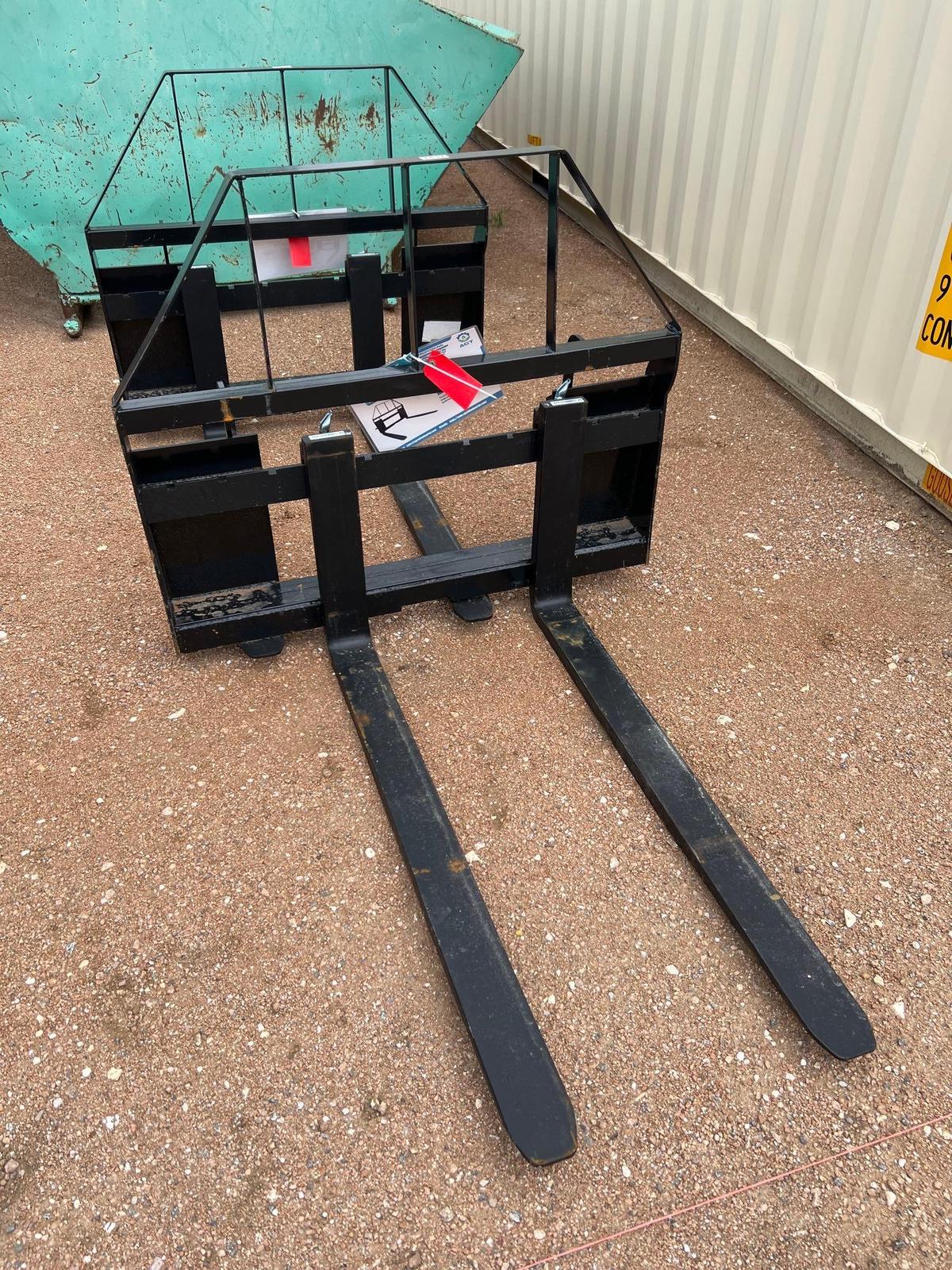 Skid Steer Pallet Forks SOLD ONE PER LOT SN: SA24021806G