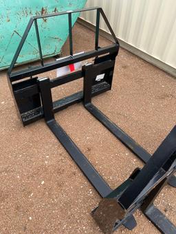 Skid Steer Pallet Forks SOLD AS ONE LOT SN: SA24021804G