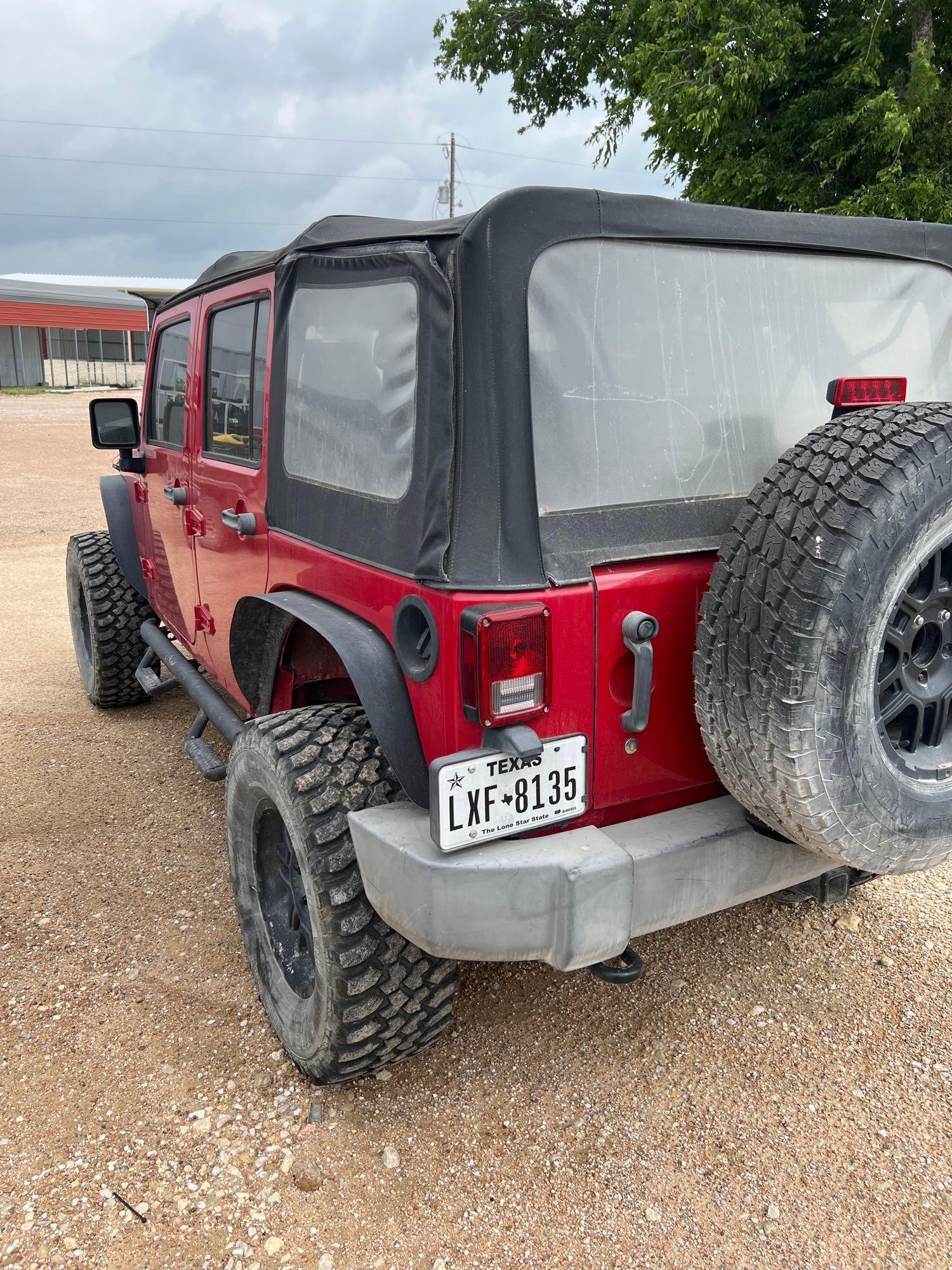 2011 Jeep Wrangler VIN 10445 Title, $25 Fee