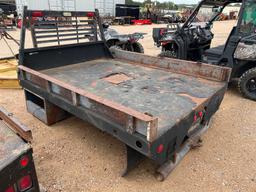 80'' x 102'' Steel Flatbed, Well w/ Ball Rhino Lined 2 Under Body Boxes Seller States Came off Chevy
