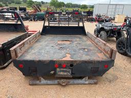 80'' x 102'' Steel Flatbed, Well w/ Ball Rhino Lined 2 Under Body Boxes Seller States Came off Chevy