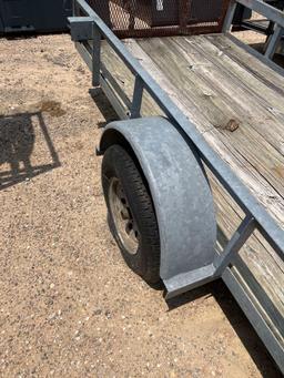 5'X13' Angle Iron Top Bumper Pull Utility Trailer Needs Tires NO TITLE