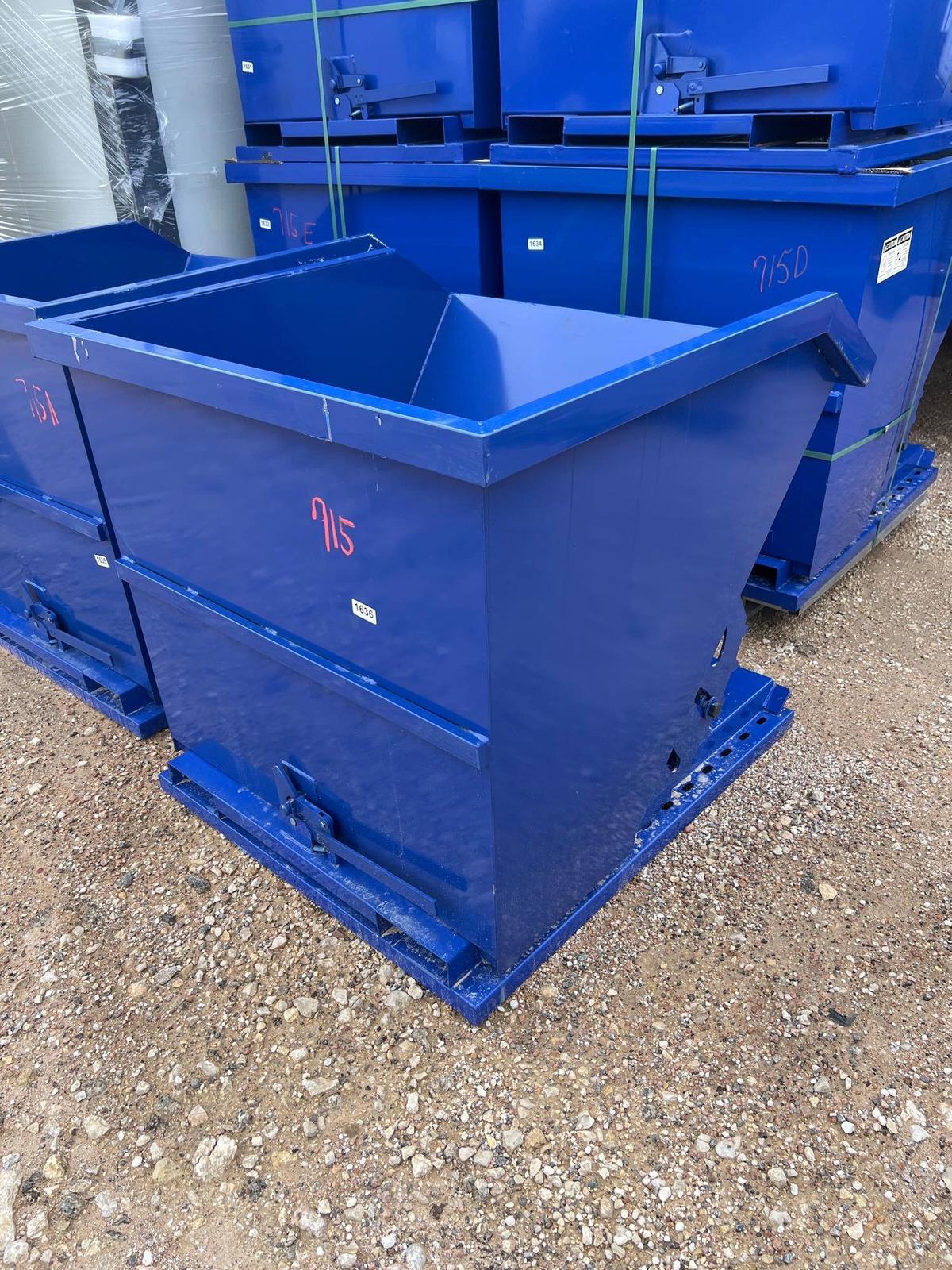 Unused Self Dumping Hopper with Forklift Pockets